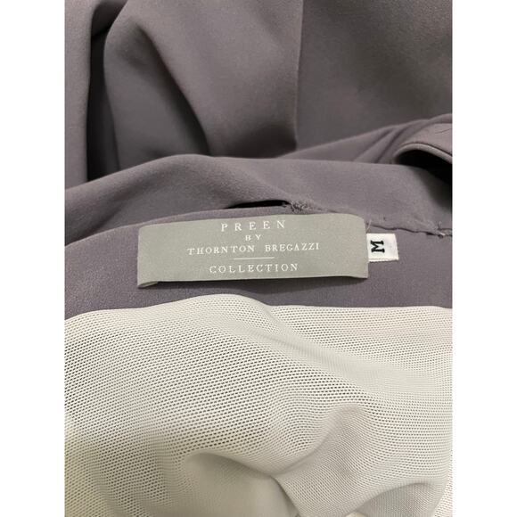 Preen By Thornton Bregazzi Grey Cocktail Mini Dress - Picture 7 of 9